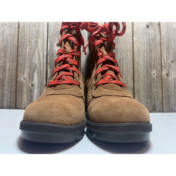 SOREL Lexie Wedge Gold Star Boots Womens / Youth Brown Leather 5 - Picture 3 of 9